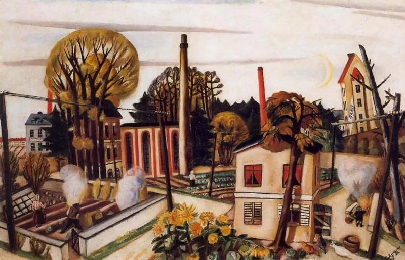 Paesaggio vicino Francoforte, 1922 - Rose Art Museum, Brandeis University, Waltham